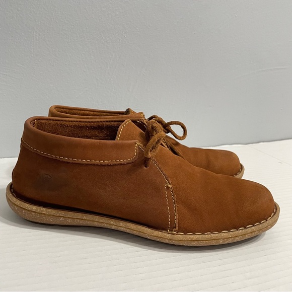 BORN Boots Chukka Loafer Lightweight Leather Boho Nuala  size 7 38 rust brown - Picture 2 of 12